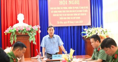 Công An xã Tây Hoà tổ chức hội nghị giao ban Quý I/2026 và triển khai công tác Quý II/2026